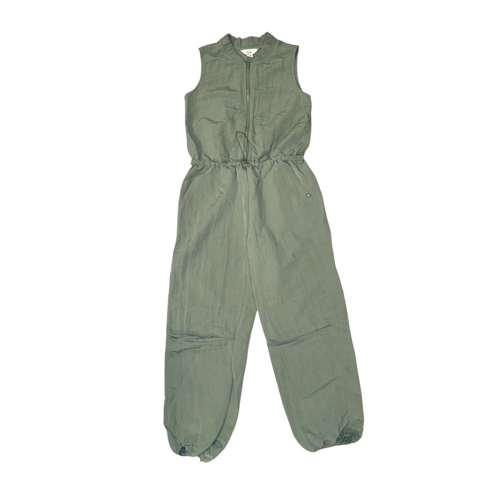 Athleta Olive Utility Sleeveless Jumpsuit Romper